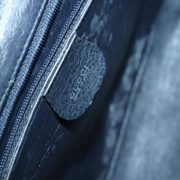 GUCCI Hand Bag Leather 2way Black Silver 000 2058 0307 5 Auth 140270 - Picture 11 of 16